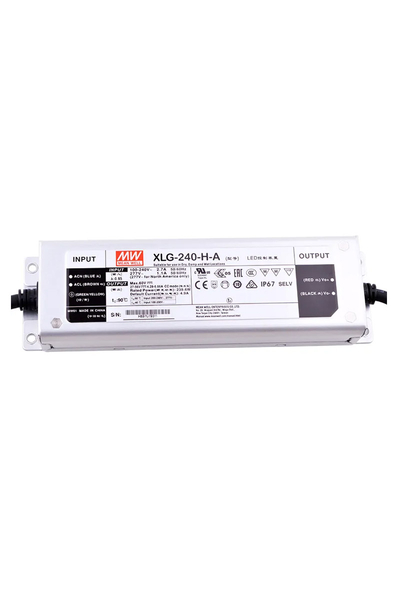 Mean Well - Mean Well XLG-240-H-A 56V DC 4.9A Dahili PFCli Tek Çıkışlı Led Sürücü Mean Well - Mean Well XLG-240-H-A 56V DC 4.9A Dahili PFCli Tek Çıkışlı Led Sürücü