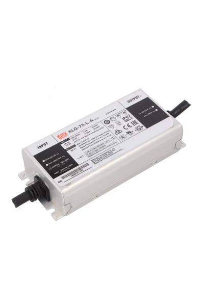 Mean Well - Mean Well XLG-75-L-A 107V DC 1.05A Dahili PFCli AC-DC Tek Çıkışlı Led Sürücü Mean Well - Mean Well XLG-75-L-A 107V DC 1.05A Dahili PFCli AC-DC Tek Çıkışlı Led Sürücü