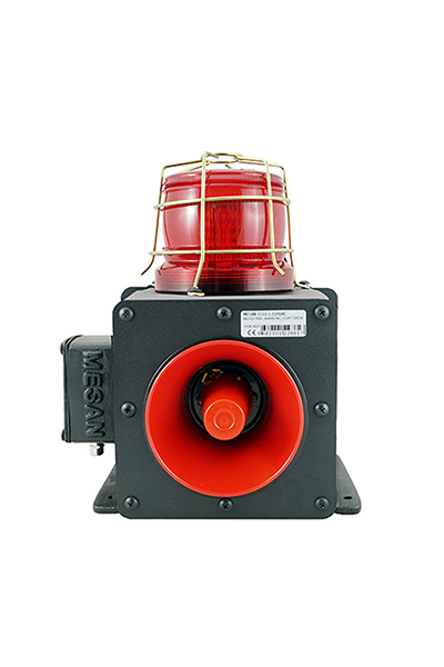 Mesan MS 1333.1.12-60VAC/DC Endüstriyel 3 Sesli Işıklı Elektronik Siren Mesan MS 1333.1.12-60VAC/DC Endüstriyel 3 Sesli Işıklı Elektronik Siren