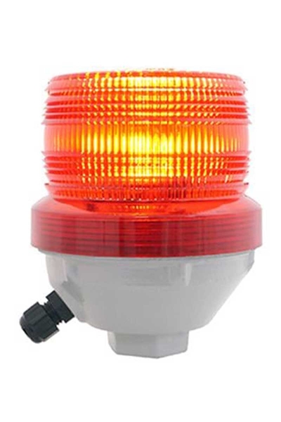 Mesan MS 1345.1.12-24VAC/DC Kırmızı Rakor Montajlı Endüstriyel İkaz Lambası