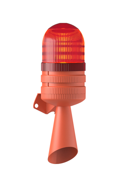 Mesan - Mesan MS 5810.1.220VAC Kırmızı Xenon Strobe Çakarlı 98 dB Siren/Horn Korna