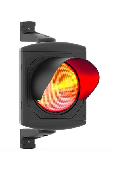Mesan - Mesan MS 8032.1.12-24VDC-1 Kırmızı Led Tekli Trafik Lambası