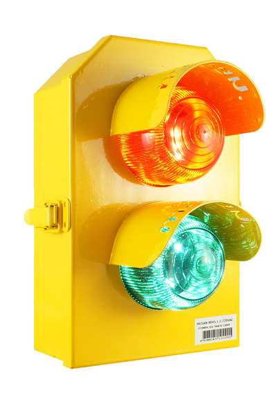 Mesan - Mesan MS 8045.1.2.110-220VAC Kırmızı-Yeşil Multi Ledli Mini İkili Trafik Lambası