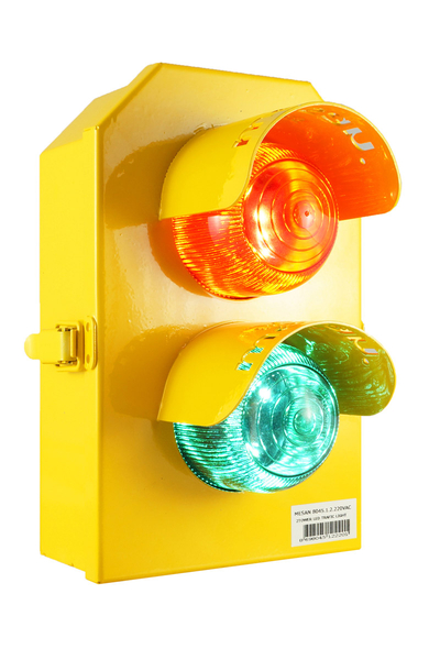 Mesan - Mesan MS 8045.1.2.12-24VDC Kırmızı-Yeşil Led Işıklı Mini Trafik Lambası