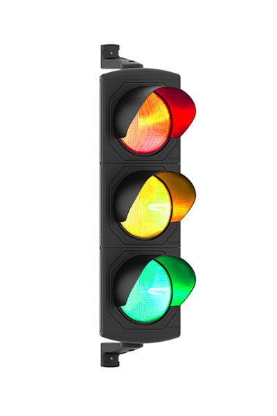 Mesan - Mesan MS 8047.1.3.2.12-24VDC Kırmızı-Turuncu-Yeşil Power Led Işıklı 3lü Trafik Lambası