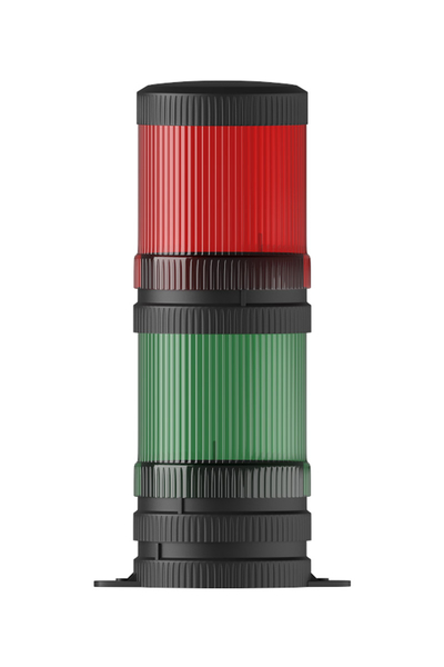 Mesan - Mesan MS 83010.1.2.12-24VAC/DC Kırmızı-Yeşil Flaşörlü Ledli 2li Işıklı Kolon