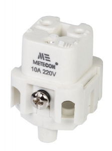 Mete Enerji - Mete Enerji 29004 3x10A 2P+E 220-240V Alüminyum Gövdeli Arka Girişli Priz Çekirdeği Mete Enerji - Mete Enerji 29004 3x10A 2P+E 220-240V Alüminyum Gövdeli Arka Girişli Priz Çekirdeği