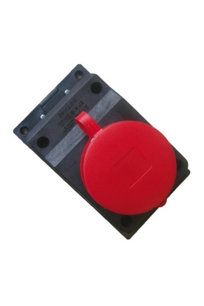 Mete Enerji 401031 3x32A 3PE 380-415V IP44 Kauçuk Duvar Prizi - Thumbnail