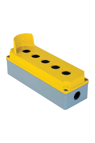 Mete Enerji - Mete Enerji 402635 80x230x73 IP67 5li Korumalı Alüminyum Buton Kutusu