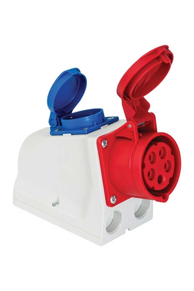 Mete Enerji - Mete Enerji 406650V 5x16A 380-415V IP44 Cee Norm Vida Bağlantılı Kombinasyon Mete Enerji - Mete Enerji 406650V 5x16A 380-415V IP44 Cee Norm Vida Bağlantılı Kombinasyon