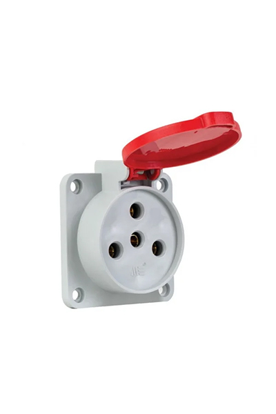 Mete Enerji - Mete Enerji 401042 3x25A 3P+E 380-415V IP44 Kauçuk Makine Prizi