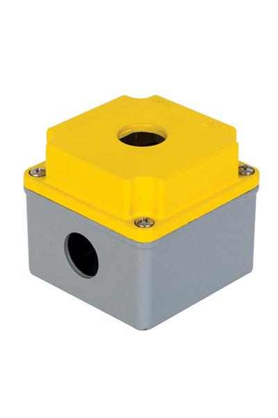 Mete Enerji - Mete Enerji 402600 80x80x73 IP67 1li Alüminyum Buton Kutusu