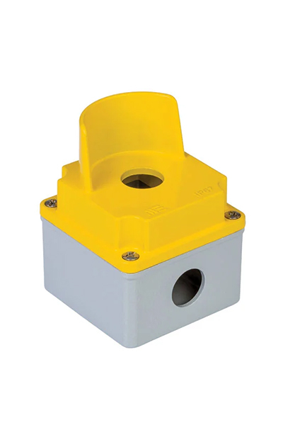 Mete Enerji - Mete Enerji 402605 80x80x73 IP67 1li Korumalı Alüminyum Buton Kutusu