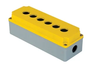 Mete Enerji - Mete Enerji 402631 80x230x73 IP67 6lı Alüminyum Buton Kutusu