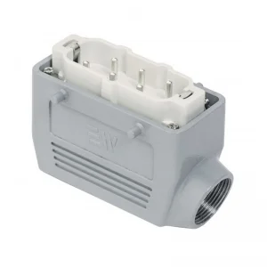 Mete Enerji - Mete Enerji 403103 6x35A 6P+E 400-690V IP65 Alüminyum Gövdeli Yan Girişli Fiş