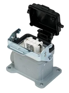 Mete Enerji - Mete Enerji 403702S 6x16A 6P+E 400V IP65 Alüminyum Gövdeli Metal Mandallı Kapaklı Duvar Prizi