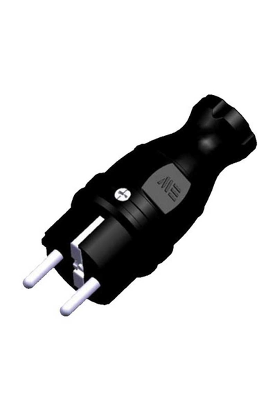 Mete Enerji 404001 1x16A 2P+E 220-240V IP44 Kauçuk Düz Fiş - Thumbnail