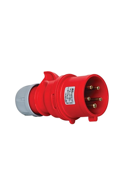 Mete Enerji - Mete Enerji 406111V 5x32A 3P+N+E 6h/50-60Hz 380-415V IP44 Cee NormVida Bağlantılı Düz Fiş Mete Enerji - Mete Enerji 406111V 5x32A 3P+N+E 6h/50-60Hz 380-415V IP44 Cee NormVida Bağlantılı Düz Fiş