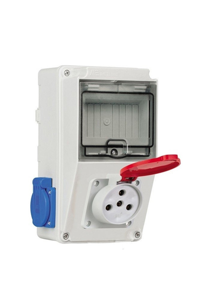 Mete Enerji - Mete Enerji 70552505E 110x210x106mm 1li Ön 401042 3x25 IP44 Düz Makine Prizi 2li Yan 404016ST06 1x16 Pano Prizli Kombinasyon Kutusu Mete Enerji - Mete Enerji 70552505E 110x210x106mm 1li Ön 401042 3x25 IP44 Düz Makine Prizi 2li Yan 404016ST06 1x16 Pano Prizli Kombinasyon Kutusu