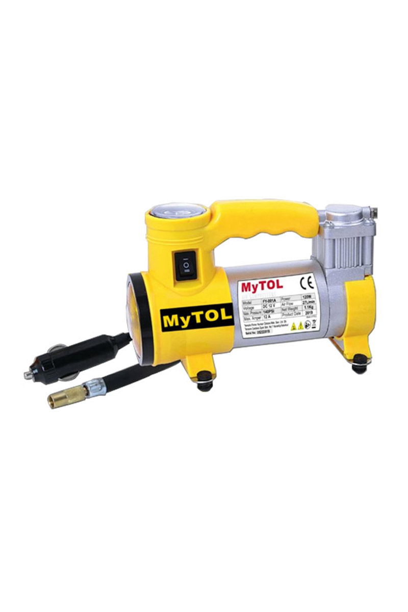 Mytol FY-001A 140 Psi Metal Gövdeli ve Işıklı Araç Kompresörü