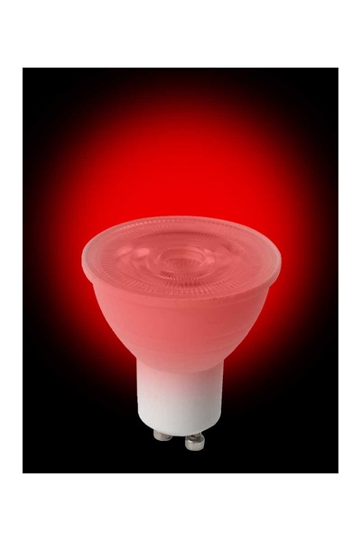 Noas YL91-0704-M 7W Gu10 Kırmızı Mercekli Led Çanak Ampul - Thumbnail