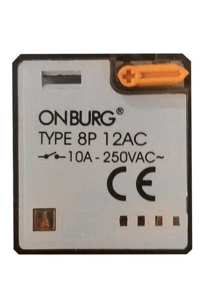 Onburg - Onburg 12V AC ER. 8 Pinli Mini Röle Onburg 12V AC ER. 8 Pinli Mini Röle - Thumbnail
