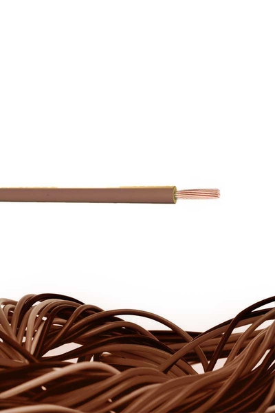 Öznur Kablo - Öznur H05Z1-K HFFR Kahverengi 1 NYAF Kablo