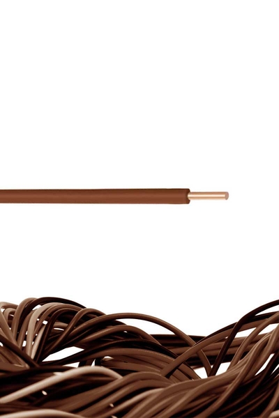 Öznur Kablo - Öznur H07Z1-U HFFR Kahverengi 1,5 NYA Kablo