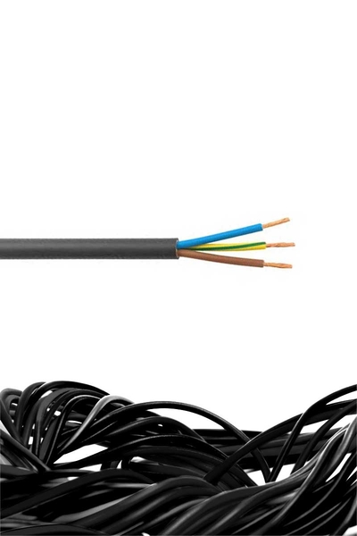 Öznur H05VV-F Siyah 3x0,75 (NYMHY) TTR Kablo