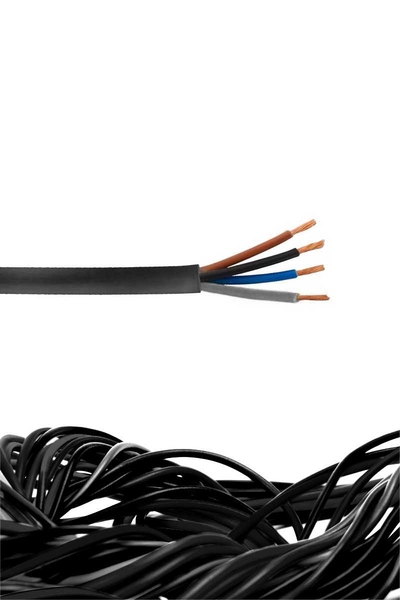 Öznur Kablo - Öznur H05VV-F Siyah 4x1 (NYMHY) TTR Kablo