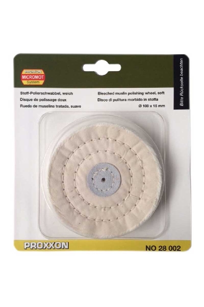 Proxxon 28002 PM100 Polisaj Makinesi için Yumuşak Kumaş Cilalama Çarkı - Thumbnail