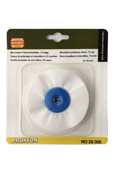Proxxon 28006 PM100 Polisaj Makinesi için Micro Fiber Cilalama Çarkı - Thumbnail