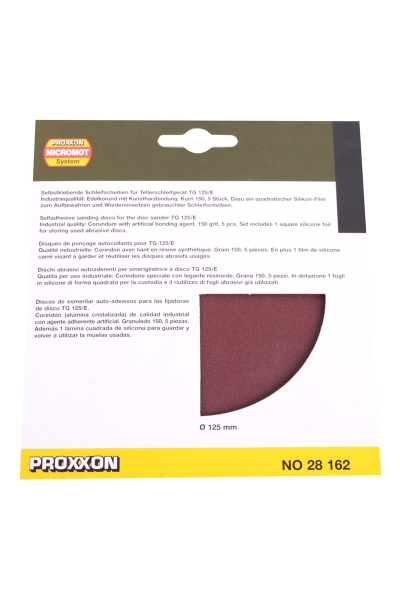 Proxxon Micromot - Proxxon 28162 Tg125-E için Zımpara Proxxon Micromot - Proxxon 28162 Tg125-E için Zımpara