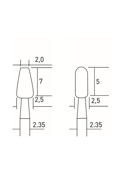 Proxxon 28270 İkili Taşlama Uç Seti - Thumbnail
