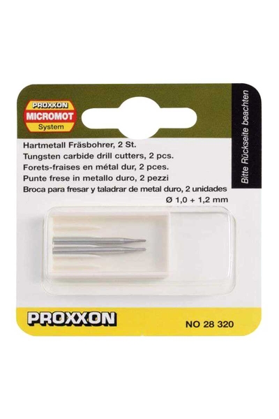 Proxxon 28320 İkili Tungsten Karbürlü Matkap ve Freze Uç Seti - Thumbnail