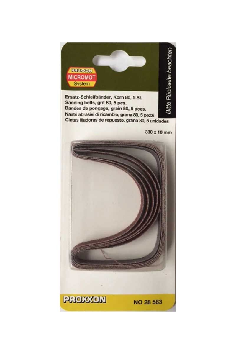 PROXXON 28922 Bandas De Lija, 80 G (x5), Herramientas