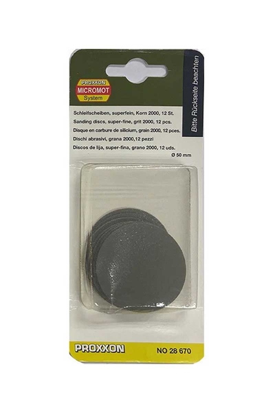 Proxxon Micromot - Proxxon 28670 Wp-E için 2000 Kum 12 inçli Zımpara (1) Proxxon Micromot - Proxxon 28670 Wp-E için 2000 Kum 12 inçli Zımpara (1)