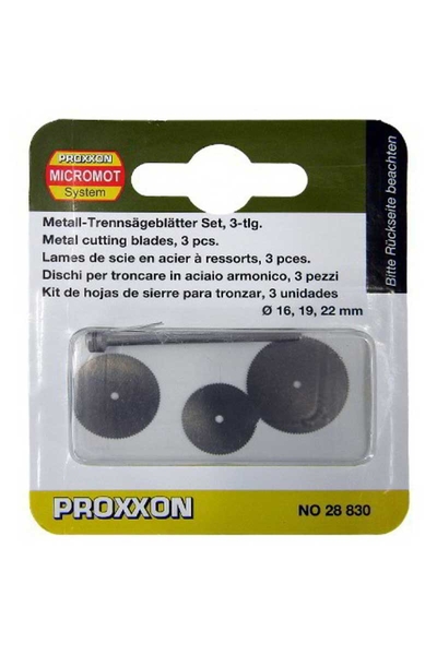 Proxxon 28830 Üçlü Mil Çaplı Testere Seti - Thumbnail