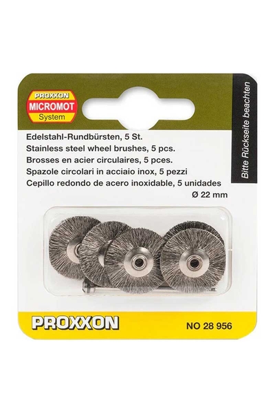 Proxxon 28956 5li Çelik Disk Fırça Seti - Thumbnail