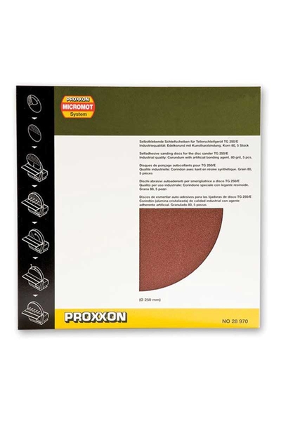 Proxxon 28970 Tsg250-E için Beşli 80 Kum Zımpara - Thumbnail (3)