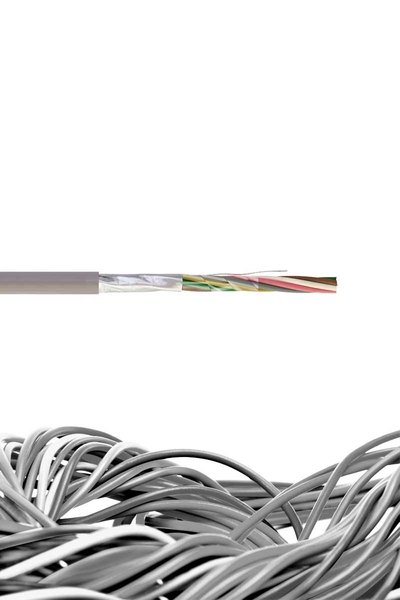 Reçber Kablo - Reçber 206124 4x1+0,50 LIH(St)H HFFR Yanmaz Sinyal Kablosu Reçber Kablo - Reçber 206124 4x1+0,50 LIH(St)H HFFR Yanmaz Sinyal Kablosu