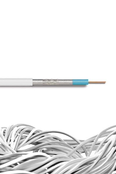 Reçber Kablo - Reçber 307057 RG 6 U/4 PHY-PVC Cu/Al Koaksiyel Kablo Reçber Kablo - Reçber 307057 RG 6 U/4 PHY-PVC Cu/Al Koaksiyel Kablo