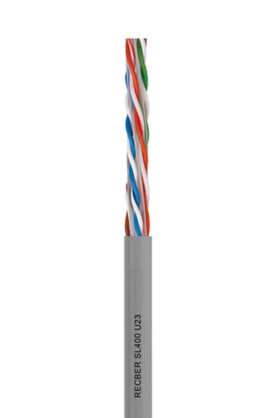 Reçber 506019 SL400 U23 CAT 6 U/UTP 4X2X23AWG Gri Kablo