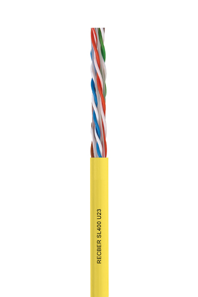 Reçber 506022 SL400 U23 LSZH Cat 6 U/UTP 4x2x23 AWG Sarı Kablo