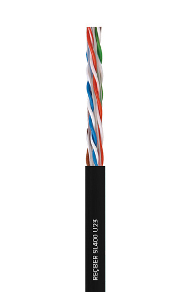 Reçber Kablo - Reçber 506025 SL400 U23 PE Cat 6 U/UTP 4x2x23AWG Kablo