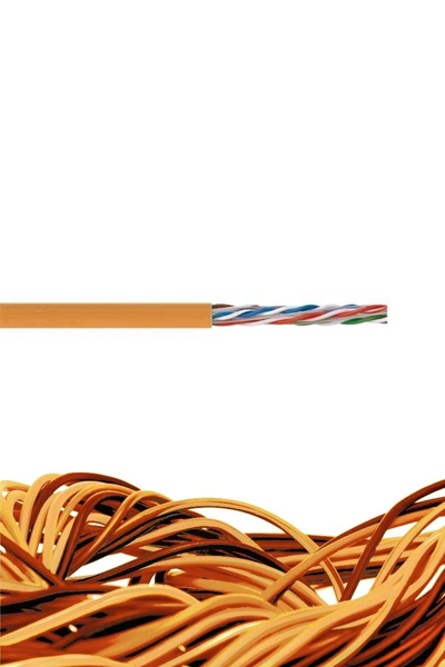 Reçber 506076 SL400 U23 LSZH Cat 6 U/UTP 4x2x23 AWG Turuncu Kablo