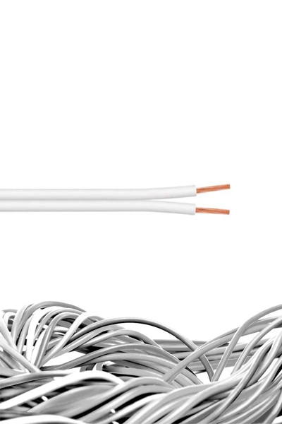 Reçber Kablo - Reçber 901077 2x1,5 Şeffaf Yassı Kordon Kablo