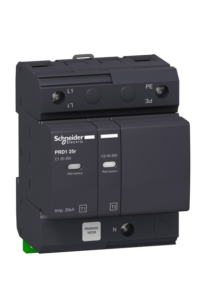 Schneider Electric - Schneider 16330 PRD1 25R 1P+N 350V Uzaktan Aktarmalı Modüler Kesinti Durdurucu