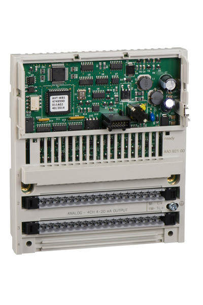 Schneider 170AAO12000 Modicon Momentum 0-20mA 4 Çıkışlı Dağıtılmış Analog Çıkış Modülü