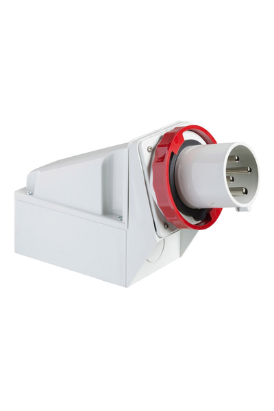 Schneider 81594 Pratika 4x125A 3P+E 380-415VAC IP67 Eğik Duvar Fişi